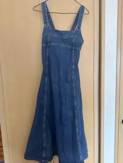 デニム サロペットワンピース