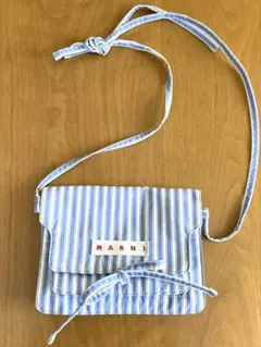 MARNI ストライプショルダーバッグ