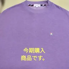 アーノルドパーマー 刺繍 ハイネック パープル 長袖カットソー