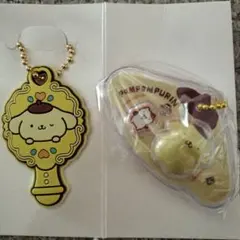 ポムポムプリン ミラー型 キーホルダー パッケージチャーム