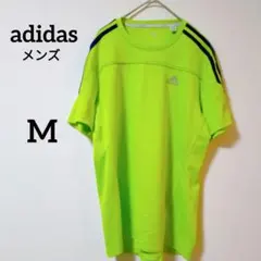 adidas Climalite 蛍光イエローTシャツ Mランニングウォーキング