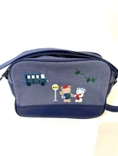 【美品】familiar 幼稚園バッグ ネイビー