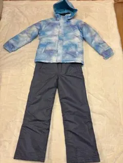 ジュニアスキーウェア 上下セット 青系