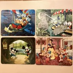 【レトロ】ディズニー ポストカード 4枚セット