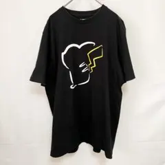 UT ポケモンコラボ ユニクロ◆ピカチュウTシャツ半袖XL黒424604