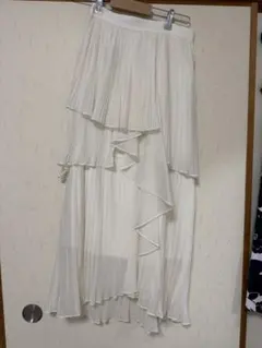 SNIDEL ホワイト プリーツスカート サイズ0