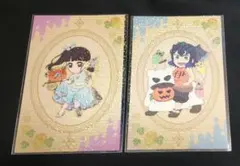 鬼滅　ufotable cafe　ポストカード　ハロウィン　伊之助　カナヲ