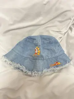 【USJ限定 】JAWS デニム バケットハット フリンジバケットハット S/M