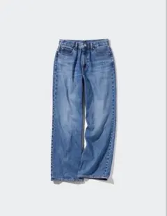 UNIQLO ユニクロ　ワイドストレートジーンズ　ブルー　サイズ24 デニム