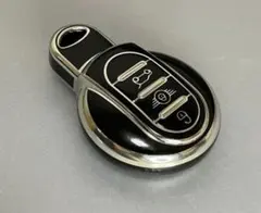 F系ミニクーパー　TPUキーケース　ストラップ付き　ブラック