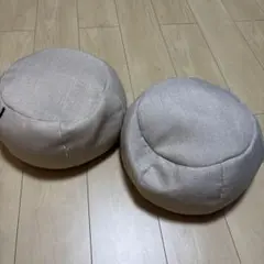 N's LIVING ベージュ円形クッション