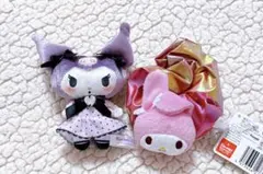 マイメロディ・クロミ ぬいぐるみマスコット&シュシュ 2点セット