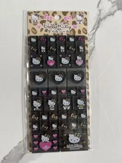 ヒョウ柄キティ タイルシール