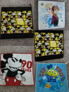 ディズニー　まとめ売り　セット　ミッキーマウス 90周年 タオル　アナと雪の女王