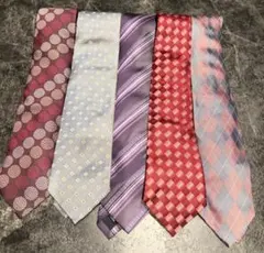 派手柄 ネクタイ 5本 まとめ売り 昭和レトロ 古着