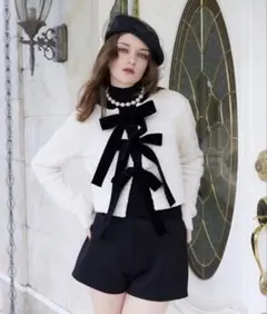 エイミーイストワール♡ フロントリボンニットトップス