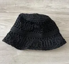 GU 黒 バケットハット 100%コットン