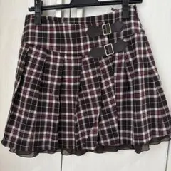 美品アプワイザーリッシェ☆チェック柄 プリーツスカート
