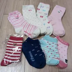 mikiHOUSE 靴下 女の子 8足セット うさこ Bくん