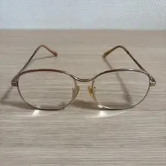シルバーオーバルフレームメガネ(老眼鏡)