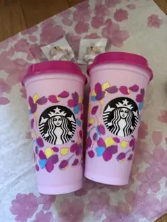 スタバさくら2024カラーチェンジングリユーザブルカップ473ml 2個セット
