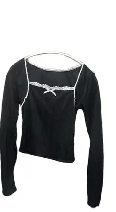 レースリボンスクエアナックトップス dk1266