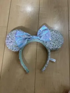 ミニー耳カチューシャスパンコール シルバー