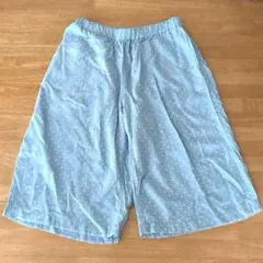 UNIQLO ユニクロ130 短パン　半ズボン　ズボン水色　水玉