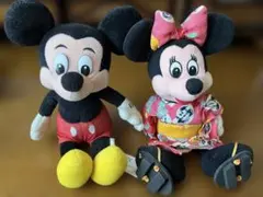 ミッキーマウス　ミニーマウス　ぬいぐるみセット