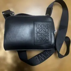 美品 ロエベ アナグラム カメラ クロスボディバッグ ミニレザー 2WAY