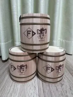 北海道日本ハムファイターズ 公式 木樽 チョコクランチ容器 3個セット ミニ樽