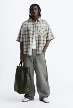 【新品未使用】ZARA ザラ ワイドパンツ