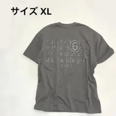 【美品】メンズオーバーサイズTシャツ・グレイ・灰色・ナンバリング・XL・コットン