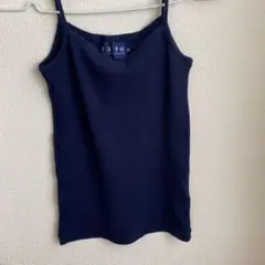 RALPH LAUREN リブ キャミソールタンクトップM ネイビーのサムネイル