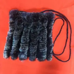 フリンジファーショルダーバッグ 　ダークブラウン　レディース　冬物アイテム