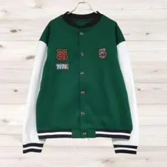A1917 SHEIN ワッペン付き スタジアムジャンパー アウター(LL XLのサムネイル