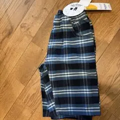 ネイビー チェック ハーフパンツ