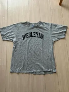 90s Champion 染み込みプリント カレッジ Vintage Tシャツ