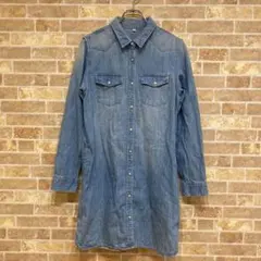 人気 ✨ 無印良品 MUJI【M】レディース ❤️ デニムジャケット/ロング丈