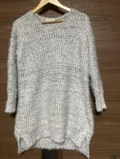 GLOBAL WORK 長袖ニット グレー系