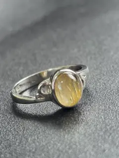 アガット10k スピネル　ルチルクォーツ シルバーリング アガット10k スピネル ルチルクォーツ シルバーリング シルバー／K10