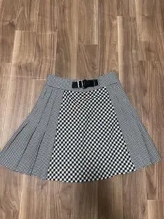 ZARA WOMAN プリーツスカート S ブラック・ホワイト