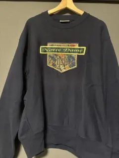 Notre Dame クルーネック スウェット ネイビー