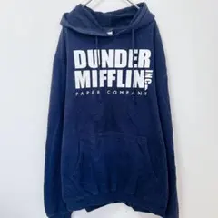 海外ドラマ The Office ダンダーミフリン スウェット パーカー 紺 Lのサムネイル