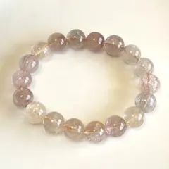 天然石　ミックスルチルクォーツ ブレスレット　約11mm