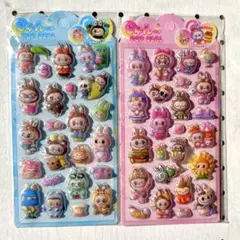 きゅん♡ぽっぷシール　ラブブ♡labubu 2枚セット