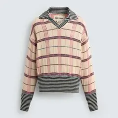 ZARA DISNEY harry Lambert ジャガードニットポロシャツ