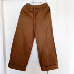 UNIQLO × JWANDERSONコットンワイドリラックスパンツ　ブラウンS