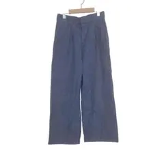 【アースミュージック&エコロジー】コーデュロイパンツ Sサイズ ブルー 5426