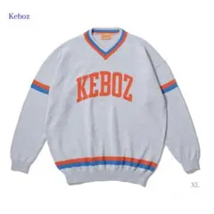 Keboz グレー Vネック トレーナー - メルカリ